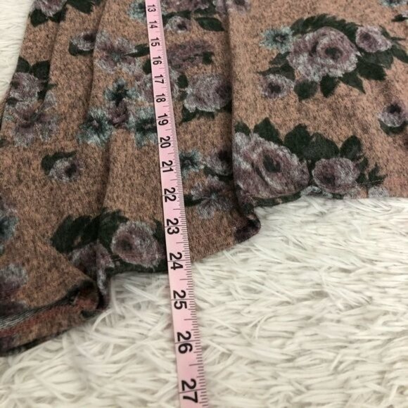 Skönhet Mauve Floral L/S Soft Sweater/Top XL - Picture 4 of 4